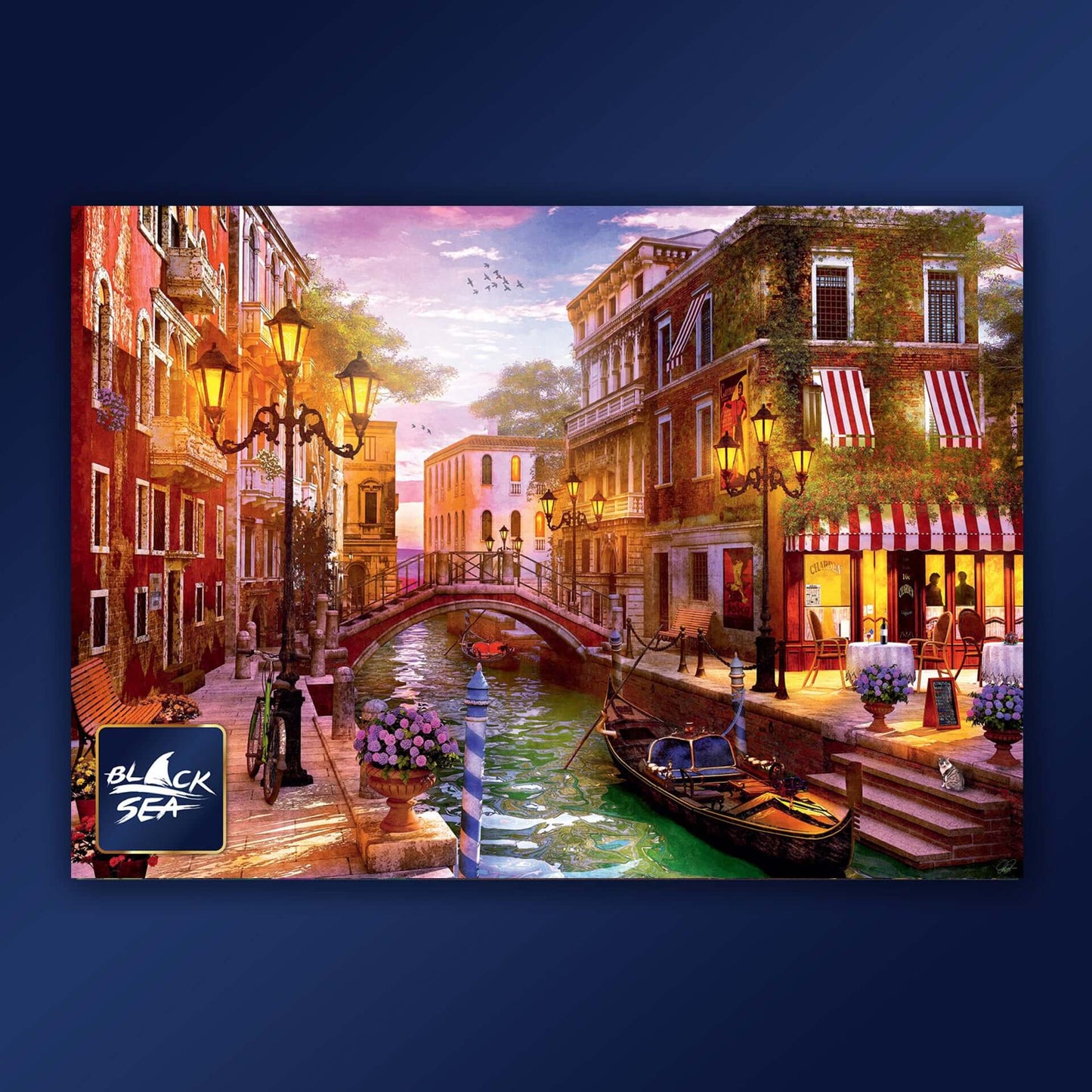 Puzzle Black Sea 1000 pieces - Evening Gondola Ride, --