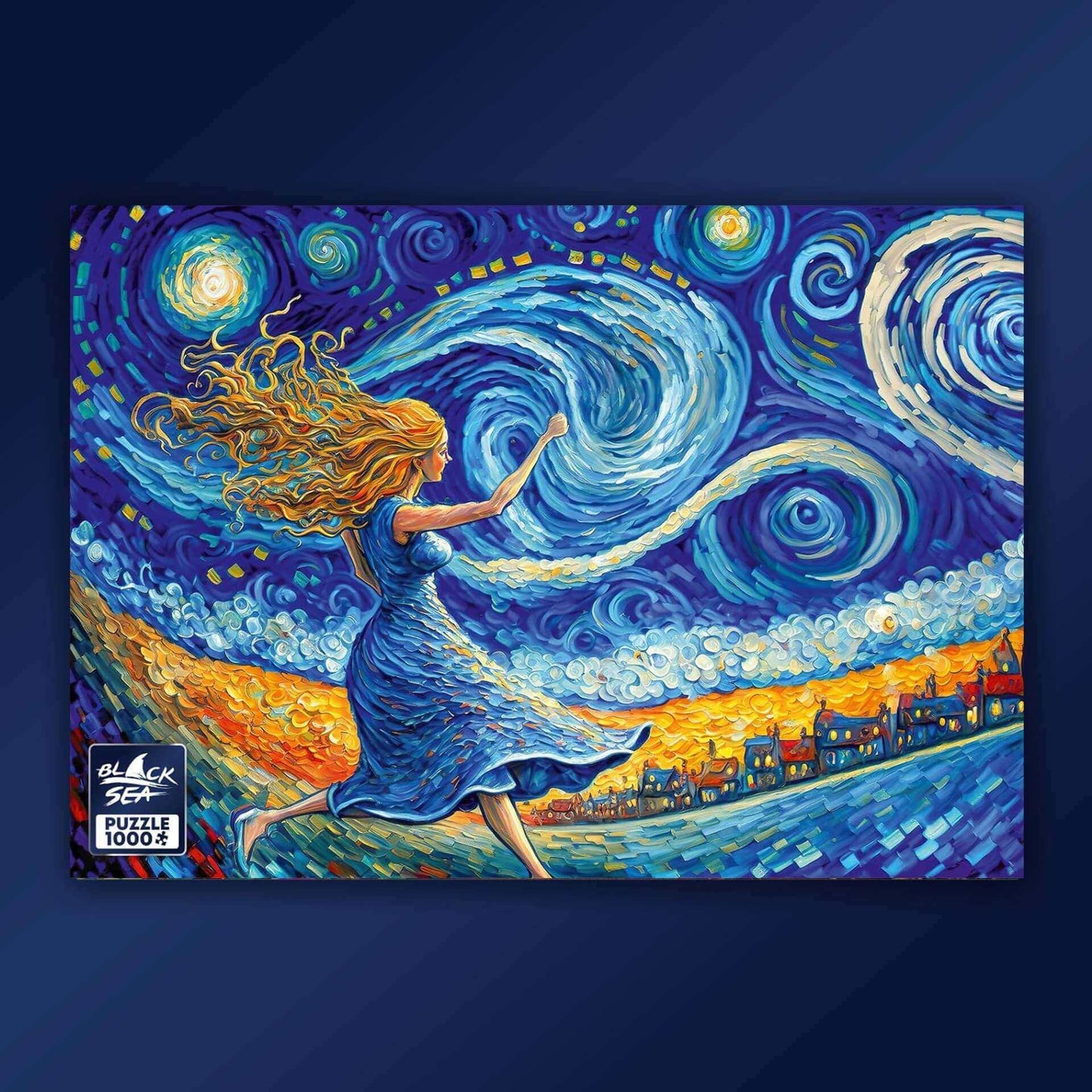 Puzzle Black Sea 1000 pieces -В Walk In The Starry Night
