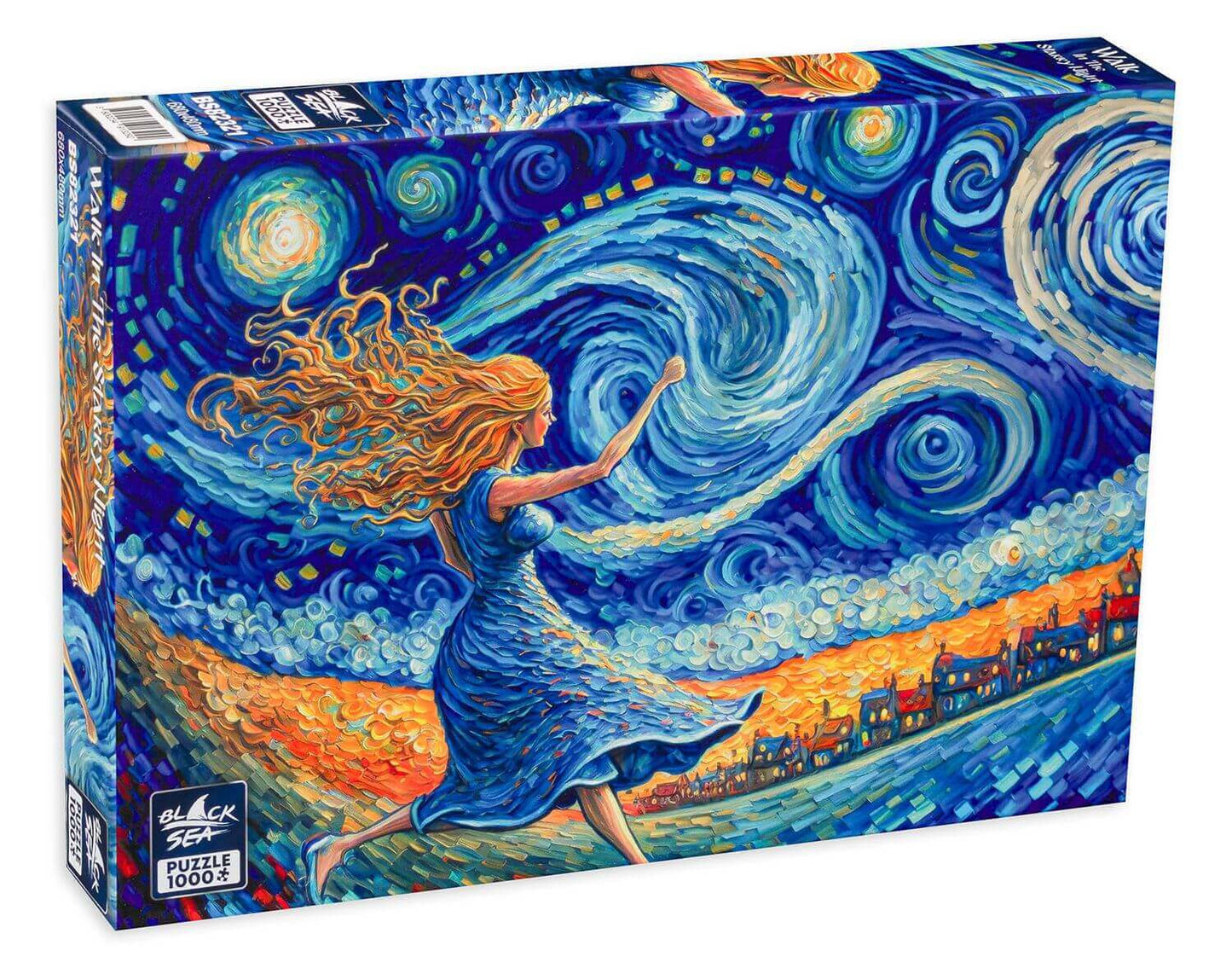 Puzzle Black Sea 1000 pieces -В Walk In The Starry Night