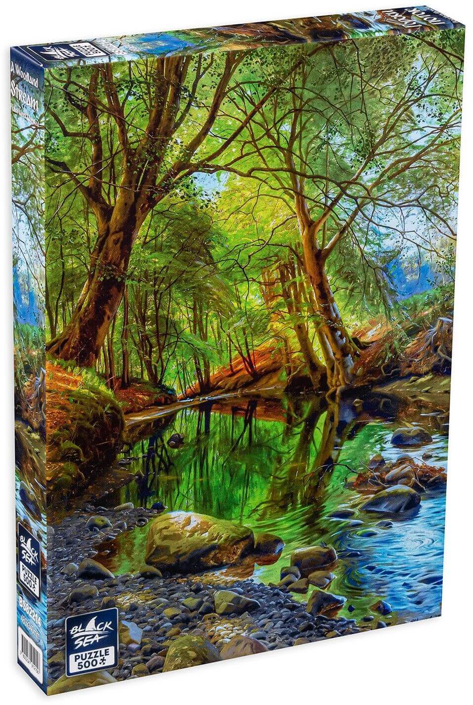 Puzzle Black Sea 500 pieces - A Woodland Stream, -