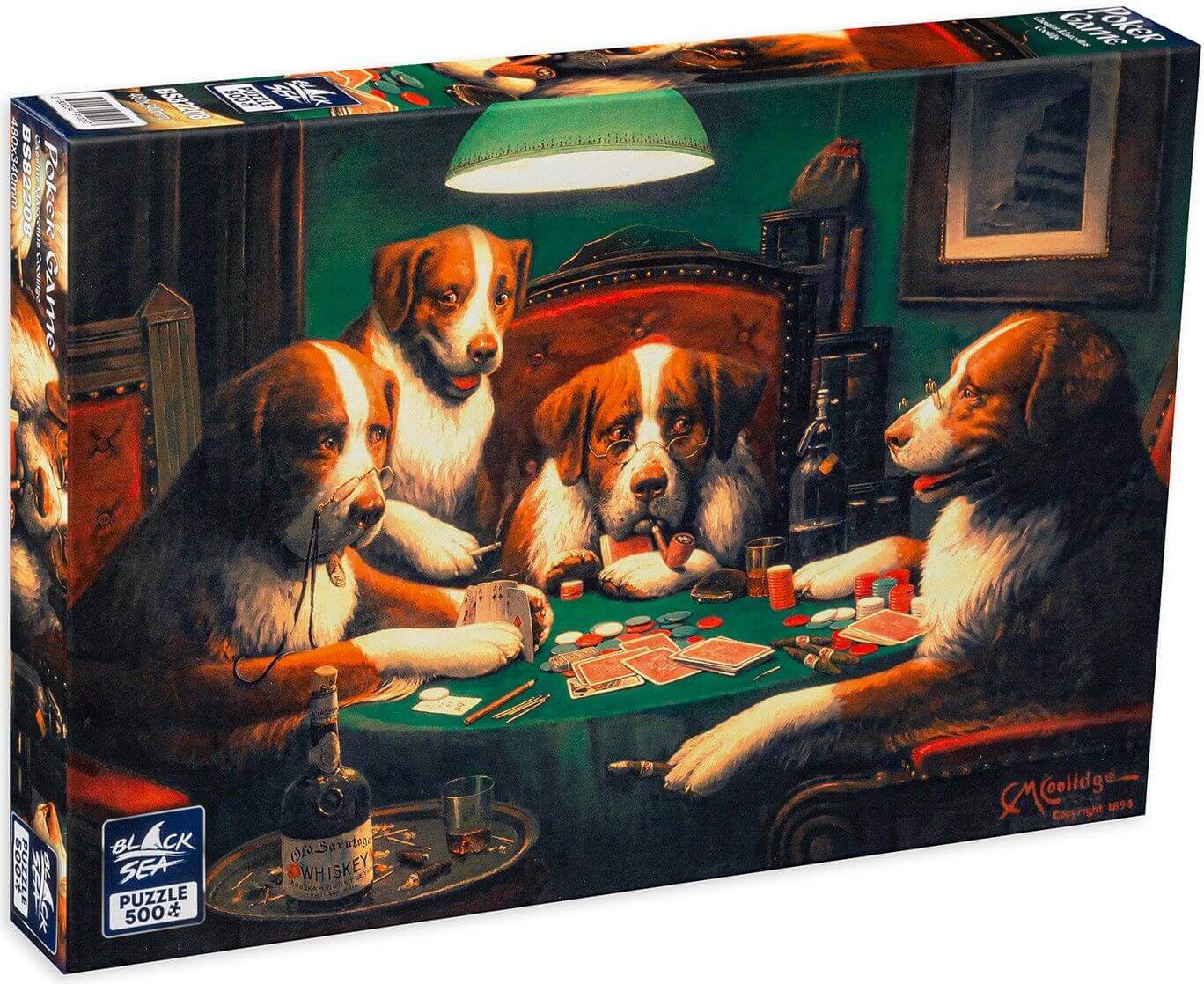 Puzzle Black Sea 500 pieces - Poker Game, -