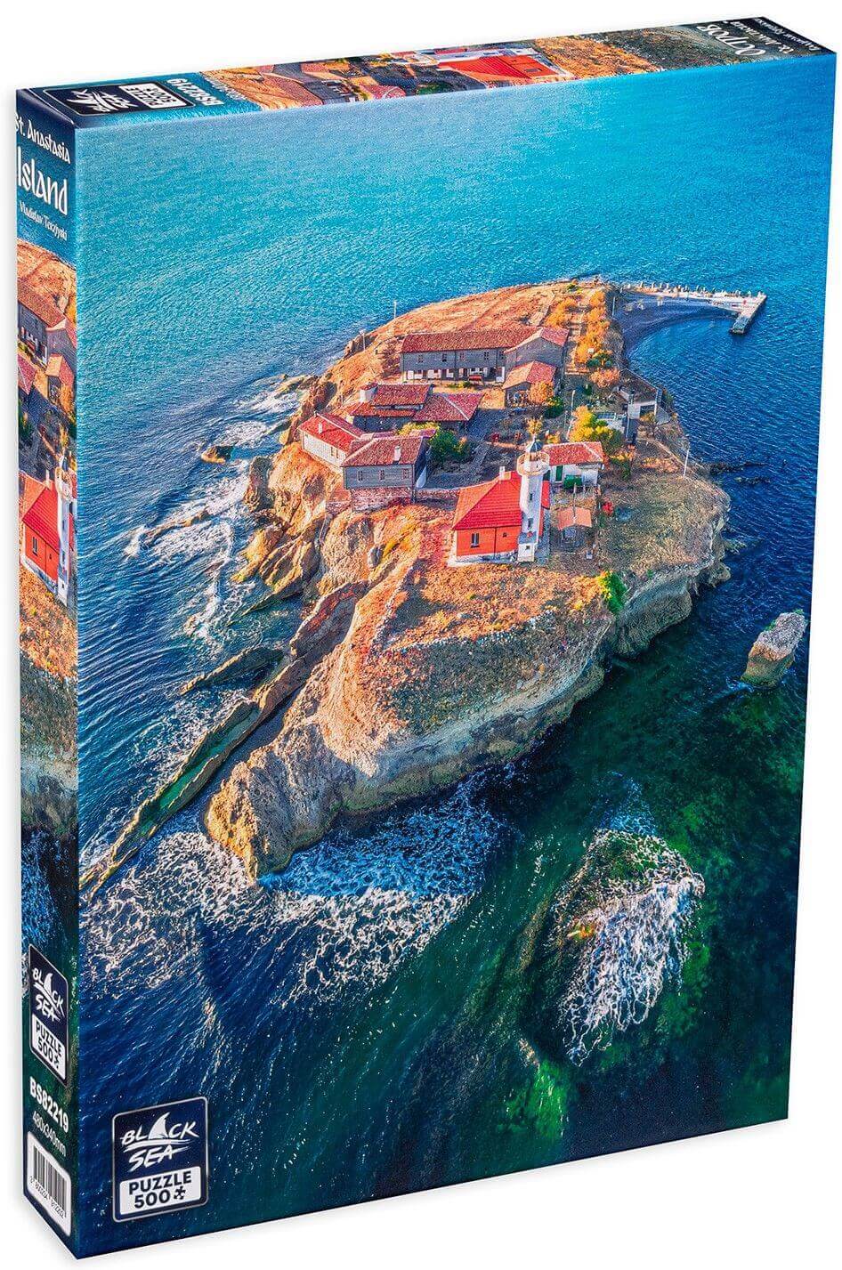 Puzzle Black Sea 500 pieces - St. Anastasia Island, Vladislav Terziyski is not only a photographer, he is an adventurer and a true lover of the mountain. For more than 10 years he takes up the challenge to conquer the most inaccessible places and battle t