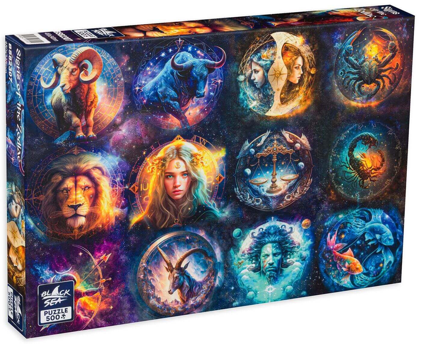 Puzzle Black Sea 500 pieces - Signs of the Zodiac, -