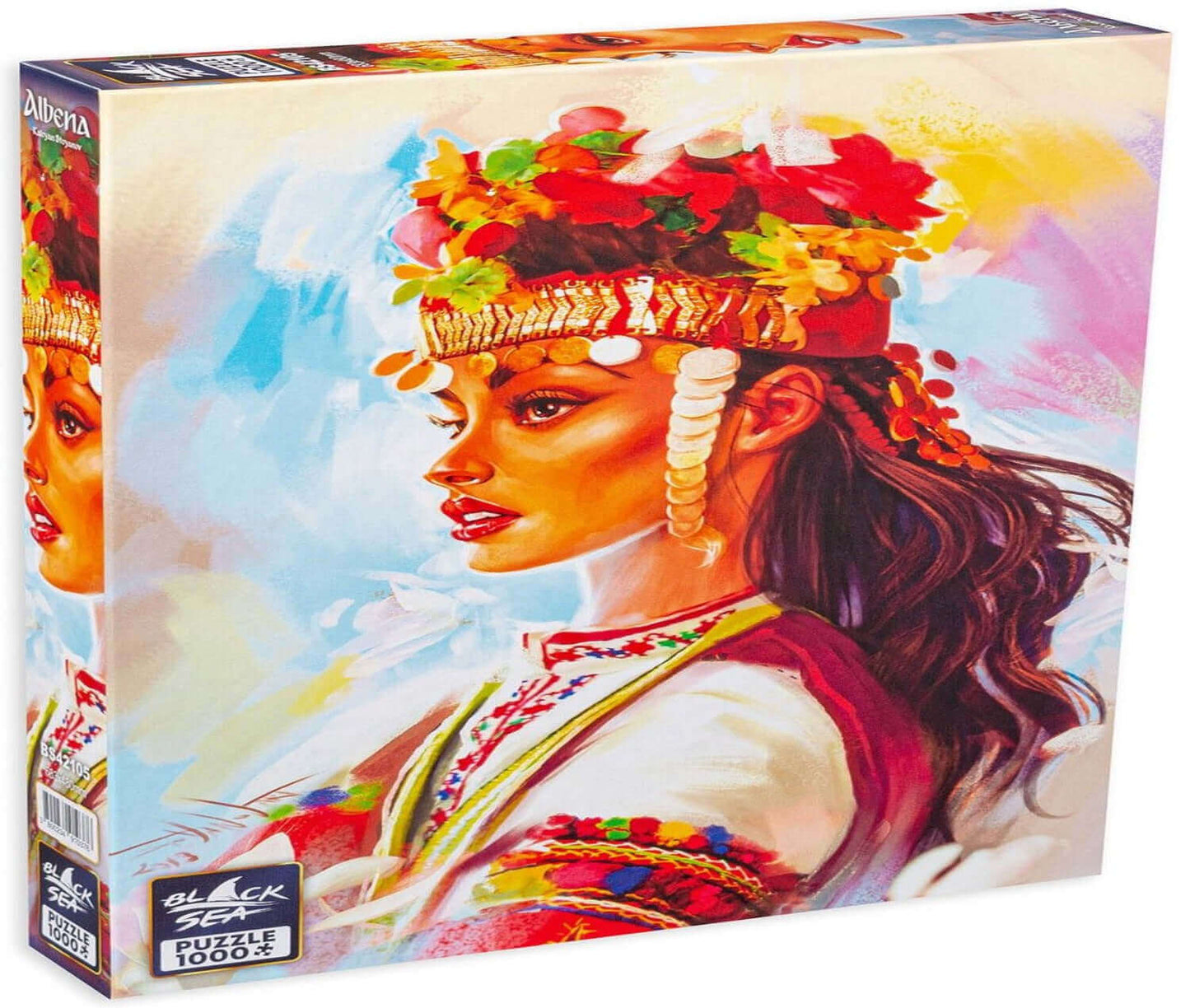 Puzzle Black Sea Premium 1000 pieces - Albena, Beautiful Albena is a character created by one of Bulgaria’s most famous writers, Yordan Yovkov. Despite the sin she committed she still enchants with her beauty and her humility and manages to transform hatr