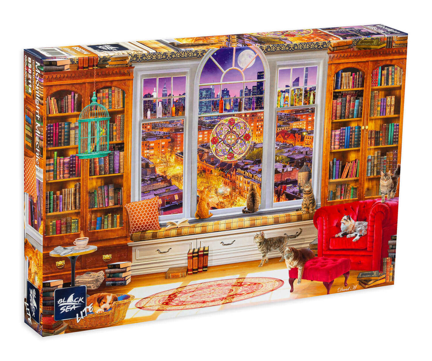 Puzzle Black Sea 1000 pieces - Moonlight Mischief, -