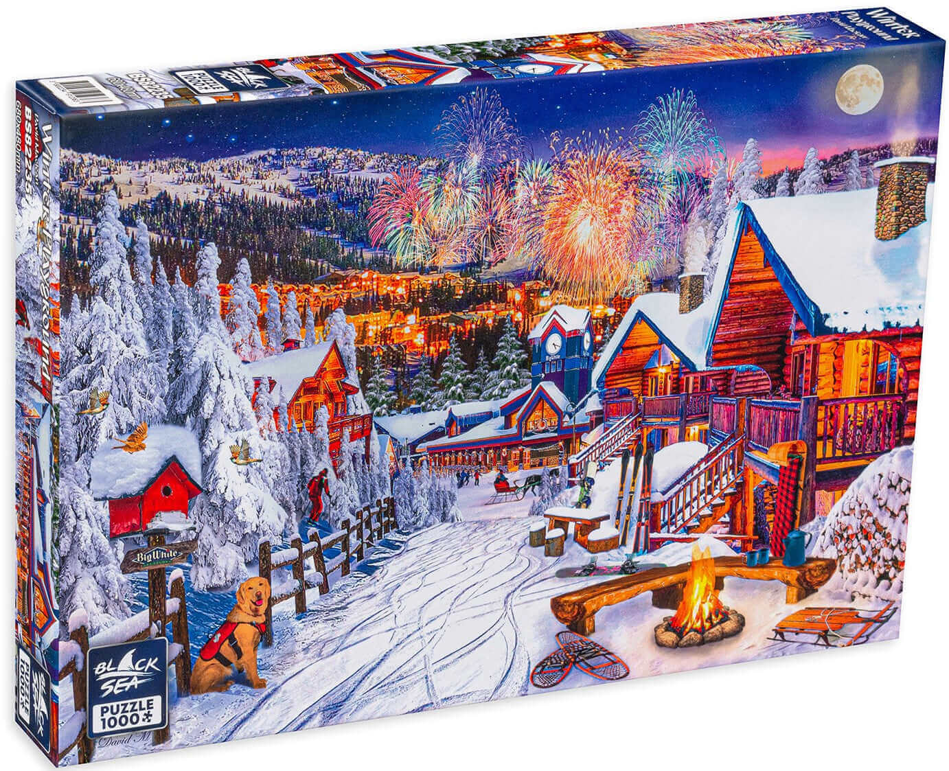 Puzzle Black Sea 1000 pieces - Winter Playground, -