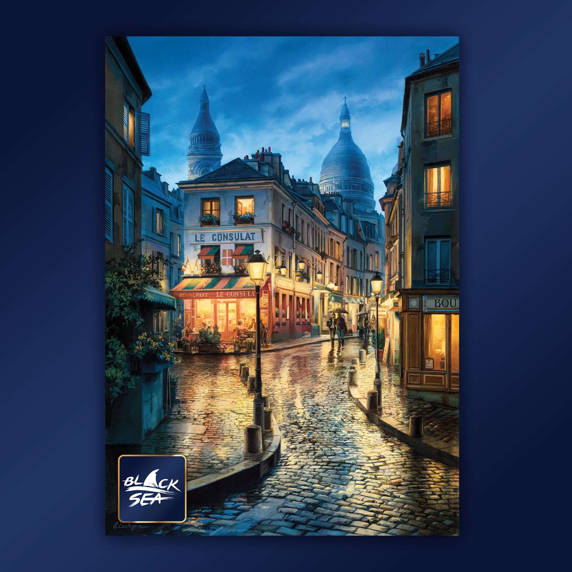 Puzzle Black Sea 1000 pieces - Do You Remember How We Met?, I remember how we met; I remember how your beauty glowed on the small square. The sun was setting but your smile brought light to everything. We walked along the wet street that wound between coz
