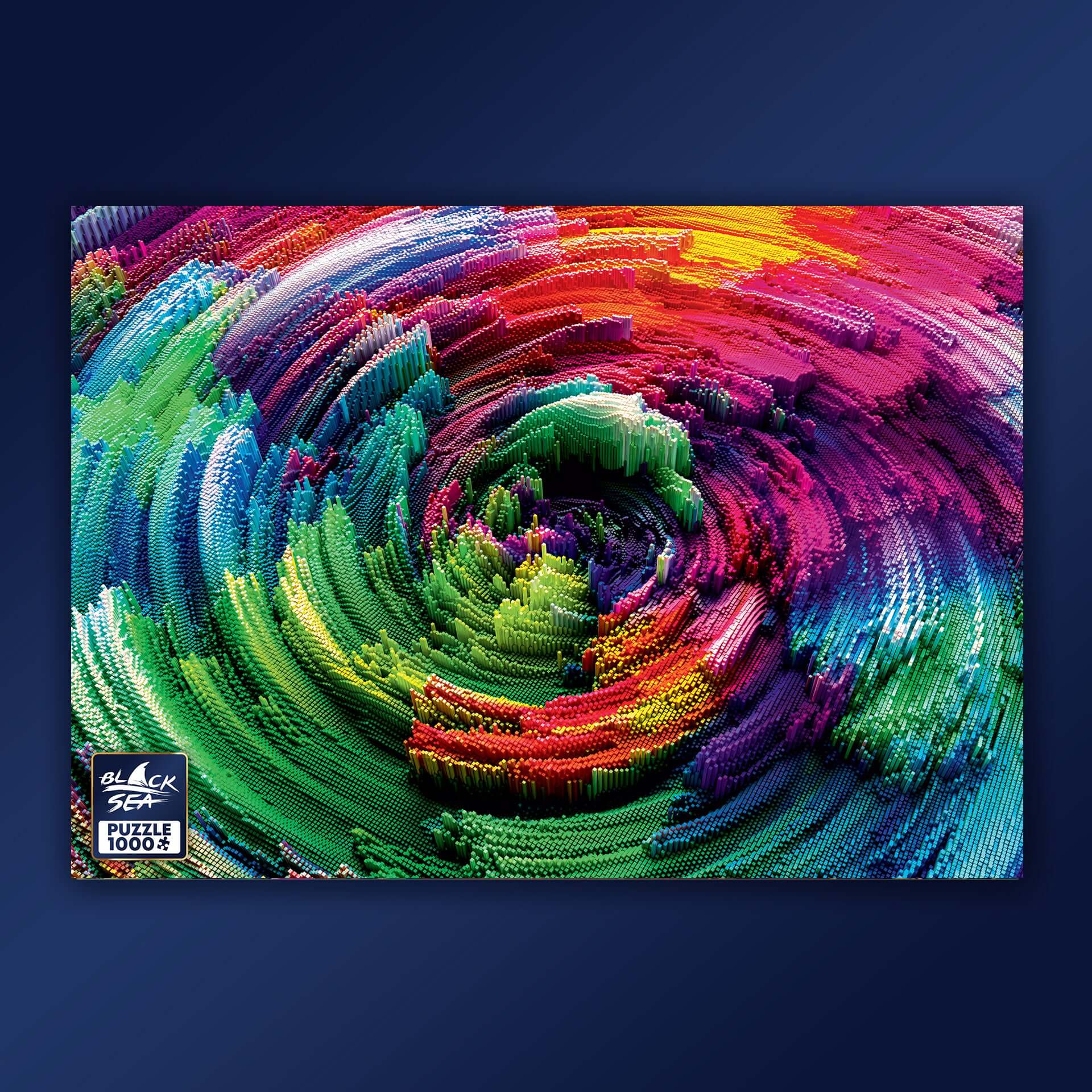 Puzzle Black Sea 1000 pieces - Rainbow, --