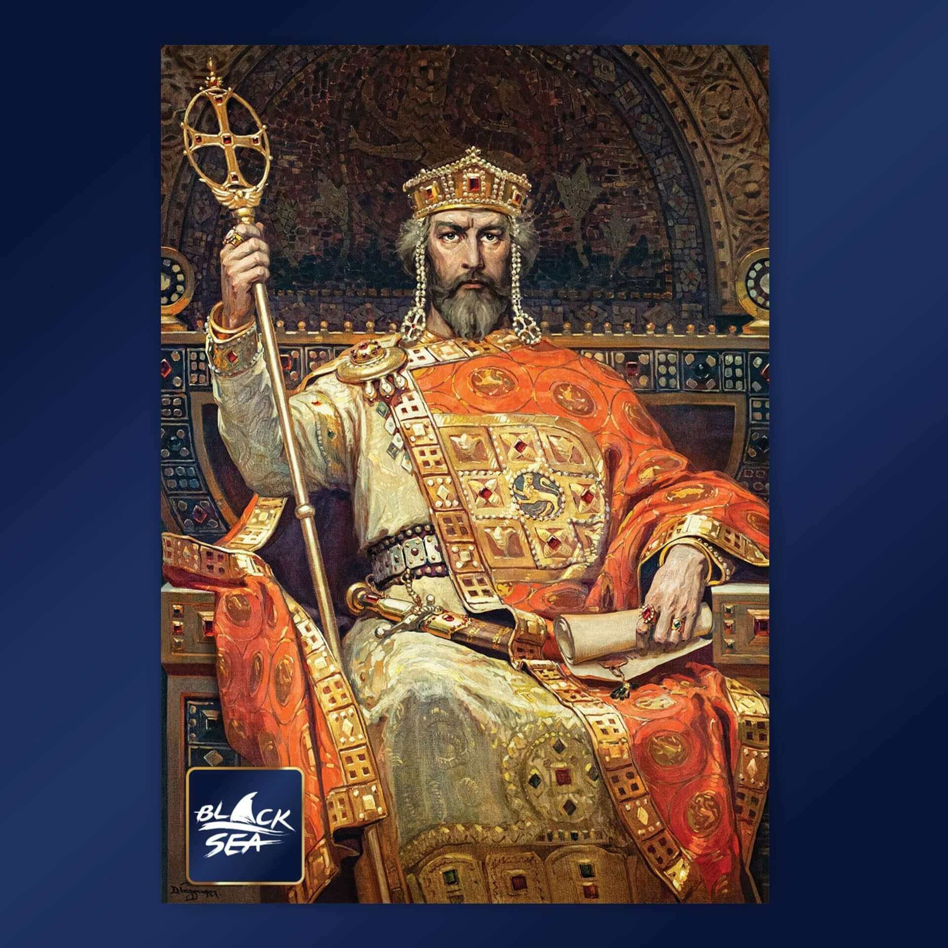 Puzzle Black Sea 2000 pieces - Tzar Simeon 1 the Great, Tzar Simeon I the Great is a Bulgarian ruler; he reigned from 893 to 927. Simeon the Great is the symbol of power, strength and cultural prosperity. His skillful home and foreign policies, along with