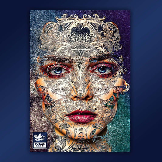 Puzzle Black Sea 500 pieces - Lace Portrait, -