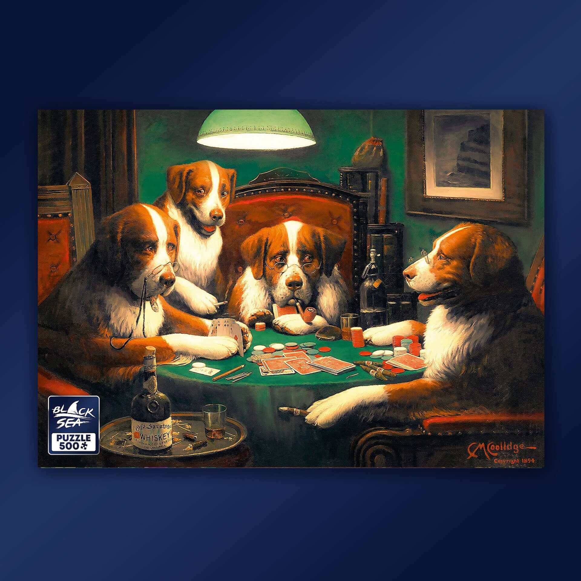 Puzzle Black Sea 500 pieces - Poker Game, -
