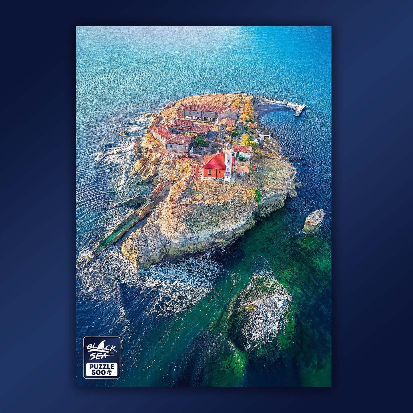 Puzzle Black Sea 500 pieces - St. Anastasia Island, Vladislav Terziyski is not only a photographer, he is an adventurer and a true lover of the mountain. For more than 10 years he takes up the challenge to conquer the most inaccessible places and battle t