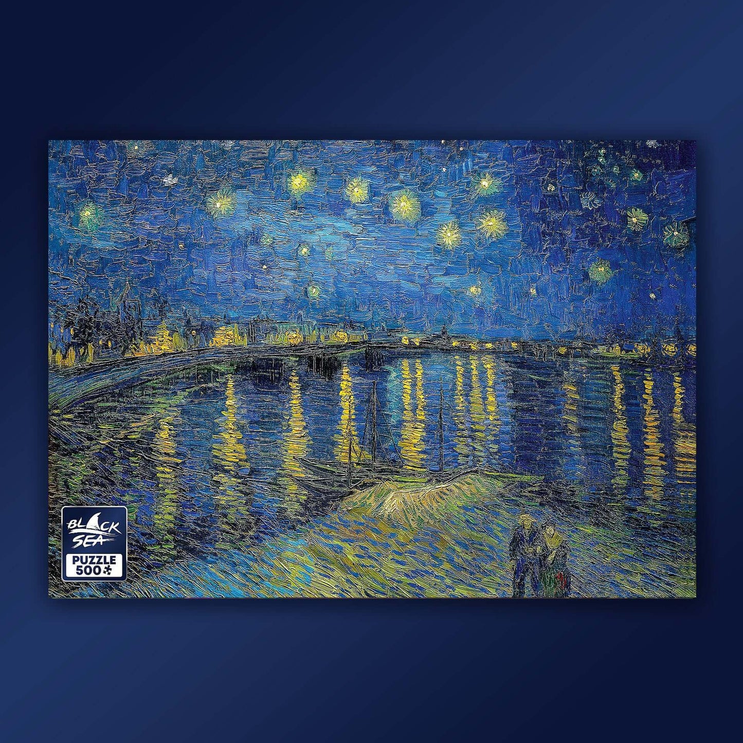 Puzzle Black Sea 500 pieces - Starry Night over the Rhone, -