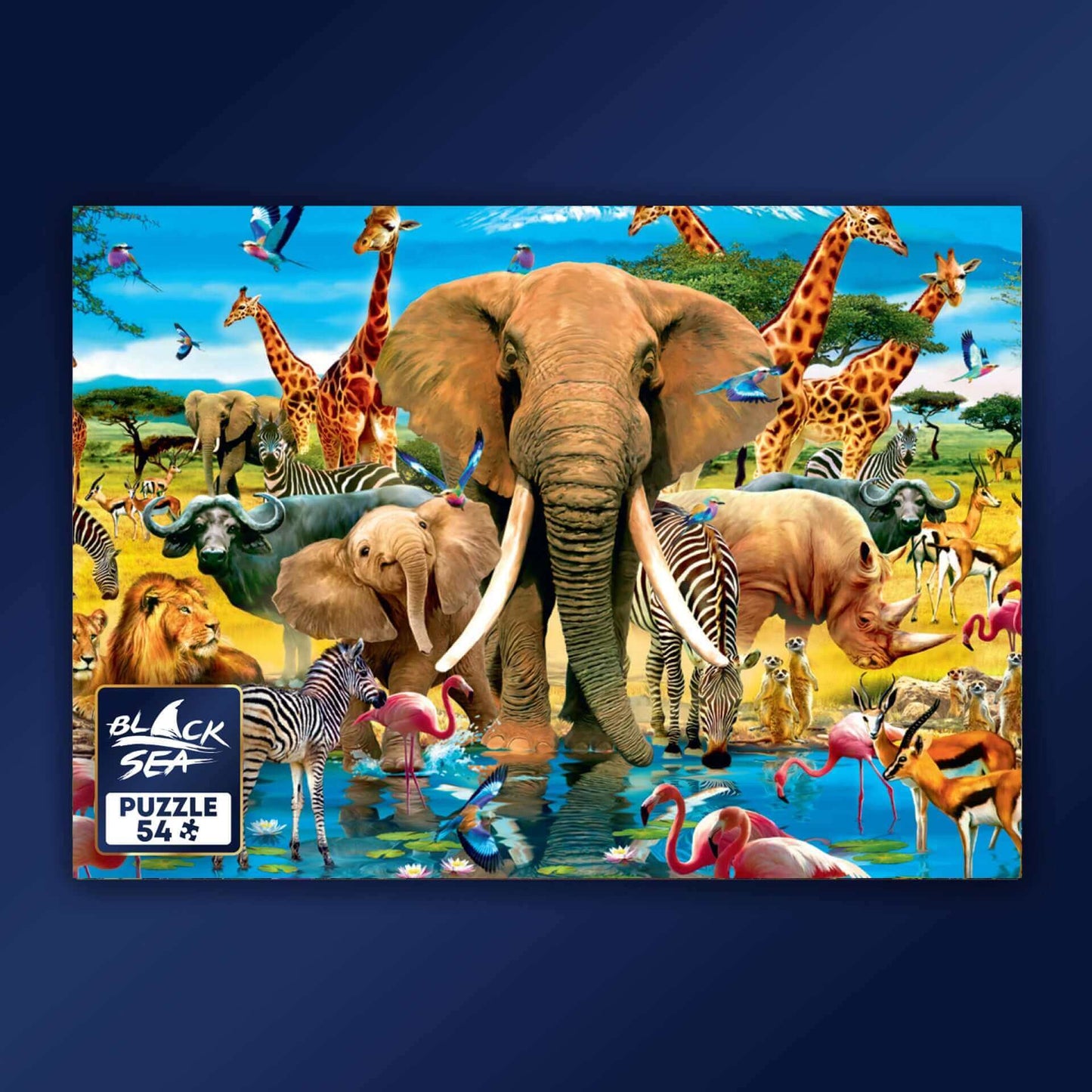 Mini puzzle Black sea 54 pieces - Life in the Savanna, -