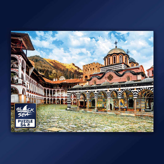 Mini puzzle Black sea 54 pieces - Rila Monastery, -