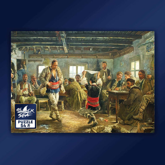Mini puzzle Black sea 54 pieces - Ruchenitsa, James D. Bourchier, a correspondent for The Times in Bulgaria, was a vivid fan of the country. Perhaps it was fate that brought him together with two other distinguished men in the tavern in the village of Bis