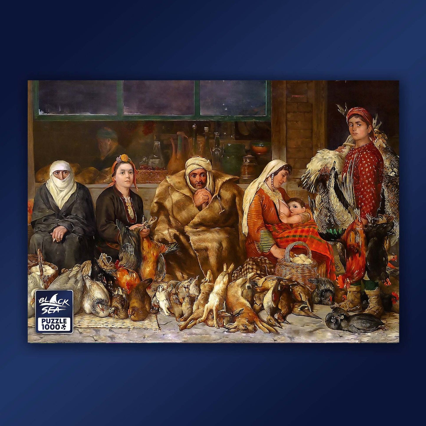 Puzzle Black Sea 1000 pieces - A Marketplace in Plovdiv, -