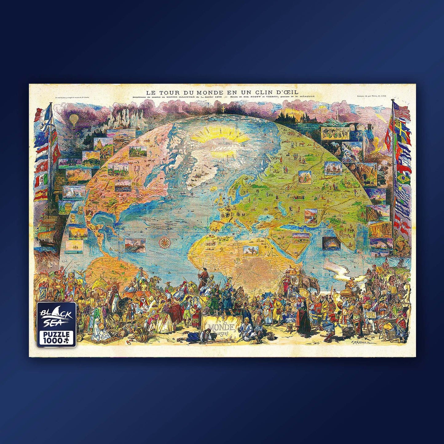Puzzle Black Sea 1000 pieces - Around the World in a Blink of the Eye, -