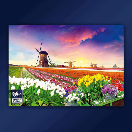 Puzzle Black Sea 1000 pieces - Sunset in the Netherlands, -