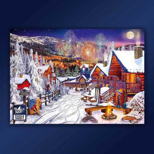 Puzzle Black Sea 1000 pieces - Winter Playground, -