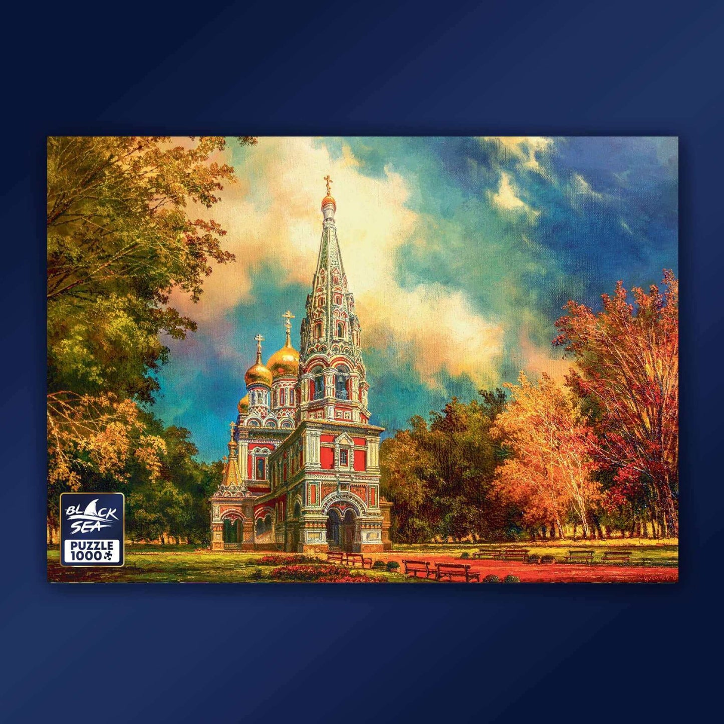 Puzzle Black Sea Premium 1000 pieces - Shipka Memorial Church, The Shipka Memorial Church is a masterpiece of church architecture; it has 17 bells that echo across the neighbouring hills during celebrations. The church is a part of an extensive complex th