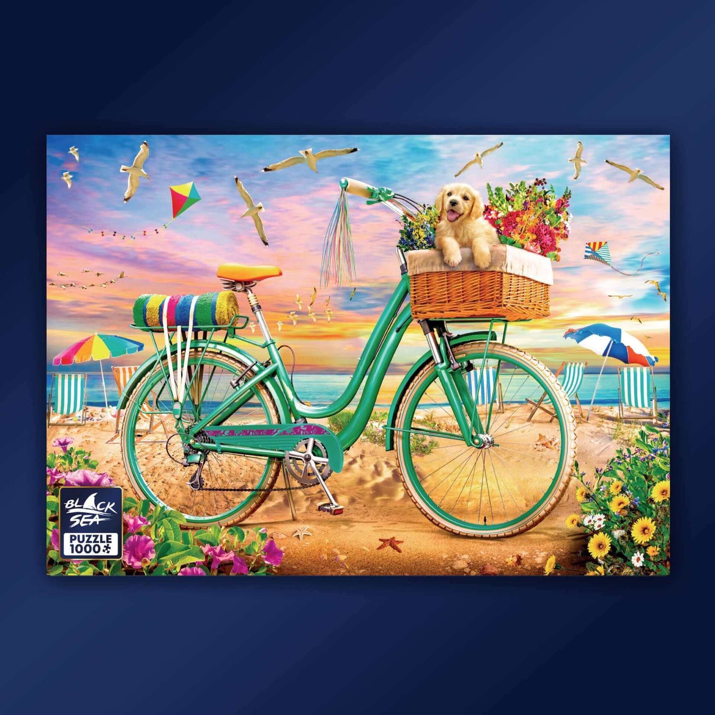 Puzzle Black Sea Premium 1000 pieces - Together on the Beach, Summer is the most anticipated season of the year. It’s time for relaxation and adventures which are enjoyed the most when shared with friends. Who says that a friend necessarily has to be a hu