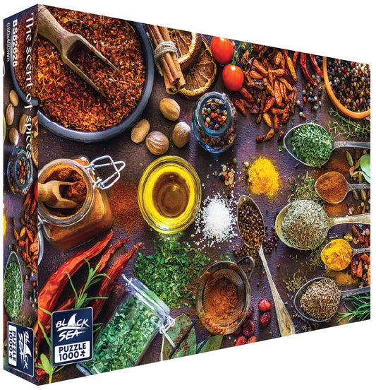The Scent of Spices 1000 piece jigsaw puzzle by Black Sea Puzzles – box