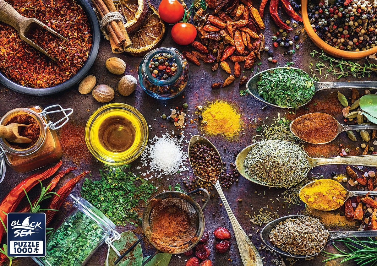 The Scent of Spices 1000 piece jigsaw puzzle – finished picture
