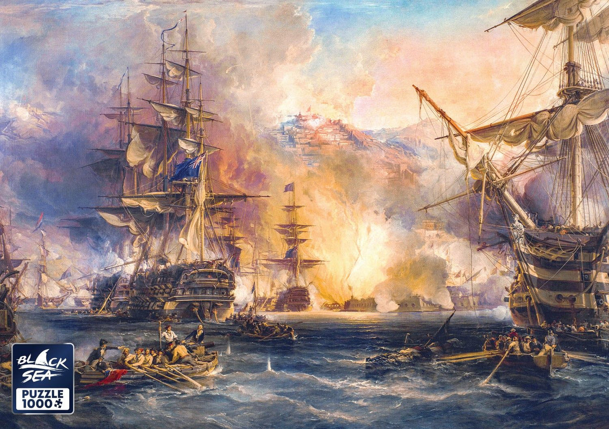 Bombardment of Algiers 1000 piece jigsaw puzzle – finished picture