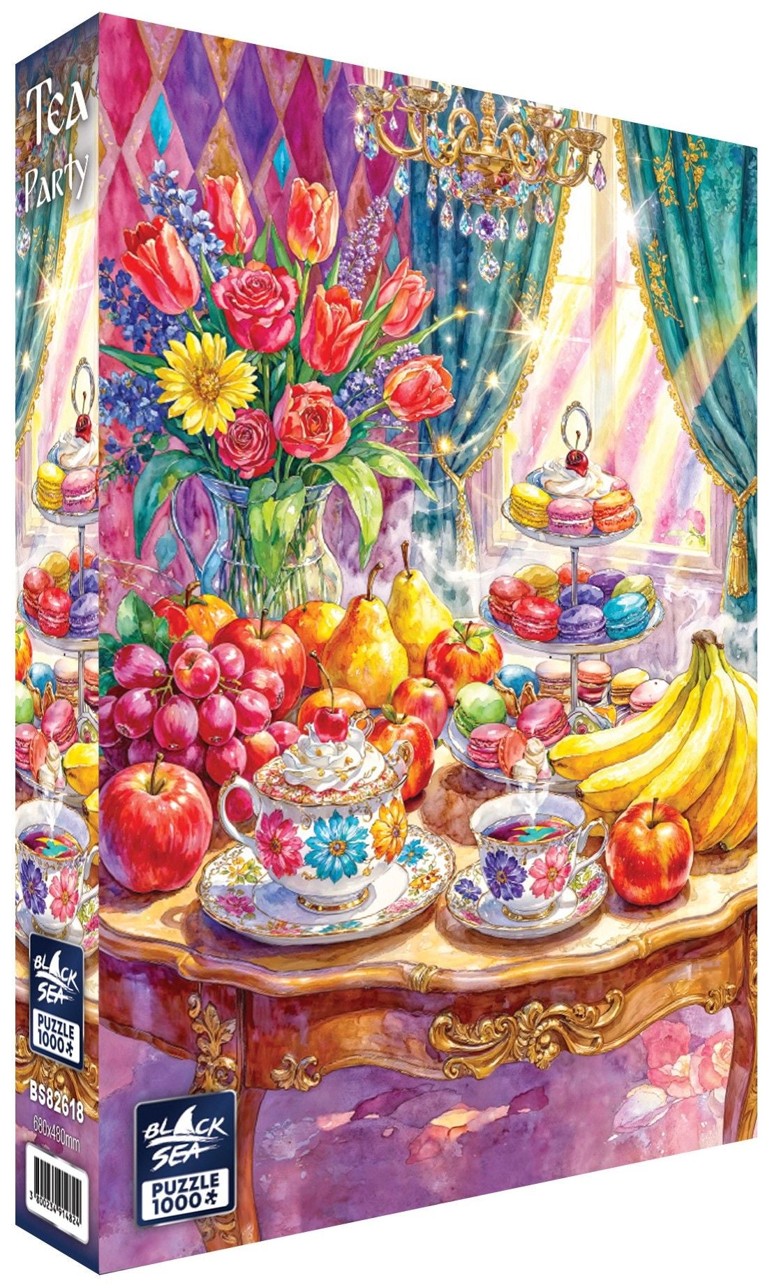 Tea Party 1000 piece jigsaw puzzle by Black Sea Puzzles – box