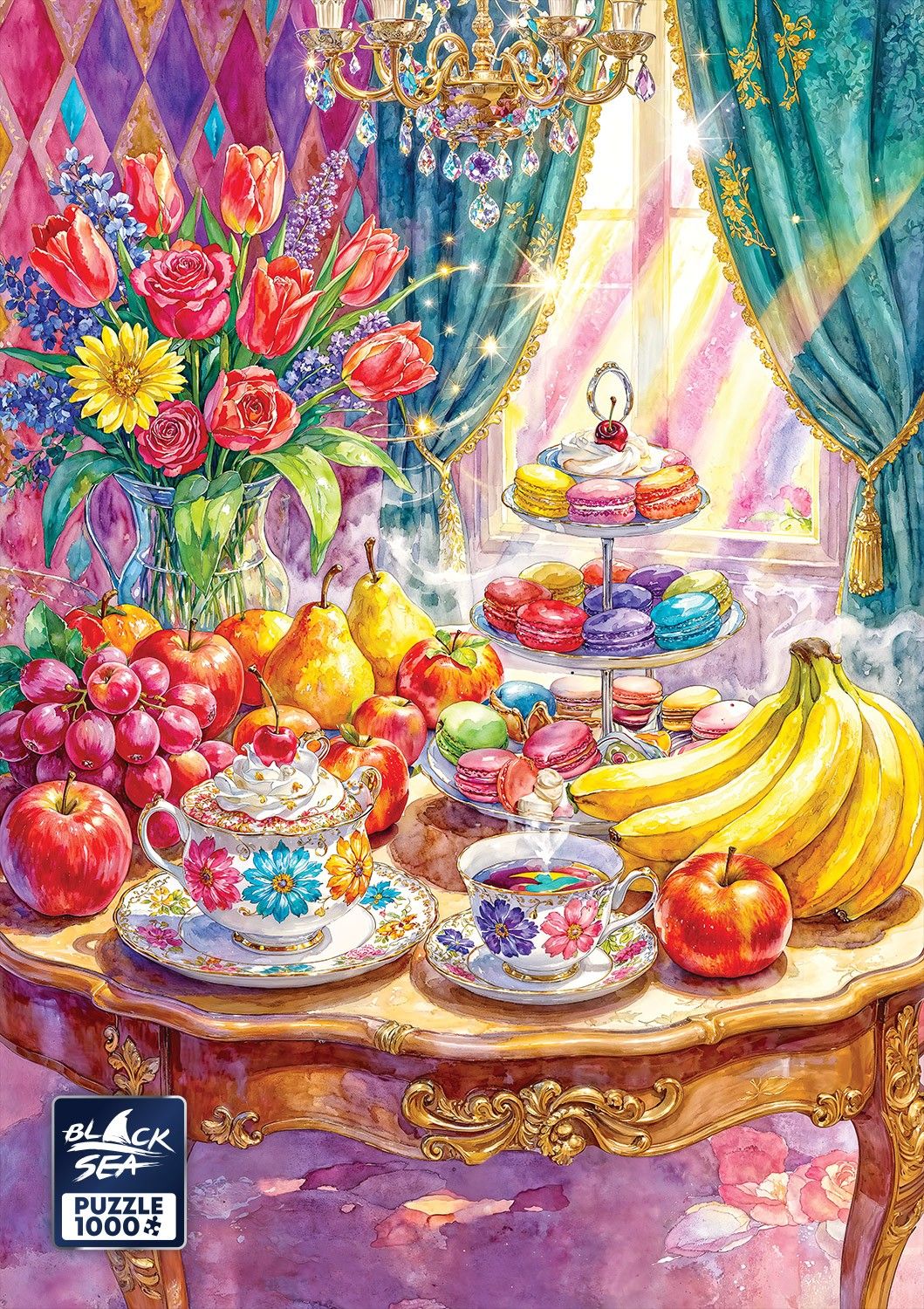 Tea Party 1000 piece jigsaw puzzle – finished picture