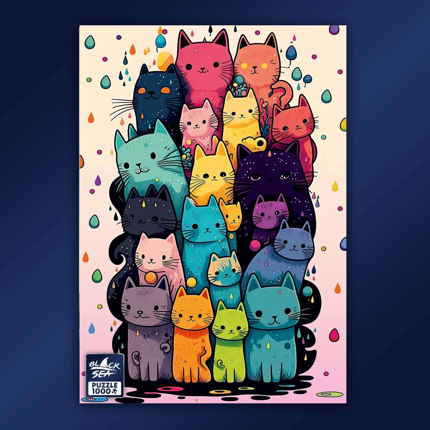Puzzle Black Sea 1000 pieces - Cats, Cats, Cats