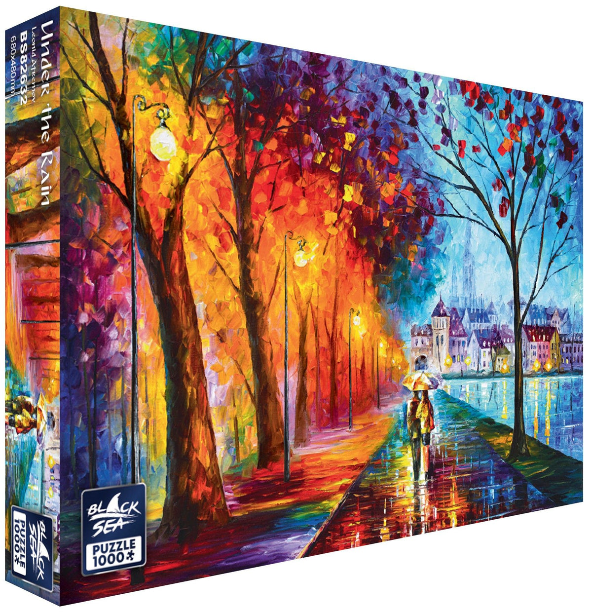 Under the Rain 1000 piece jigsaw puzzle by Black Sea Puzzles – box