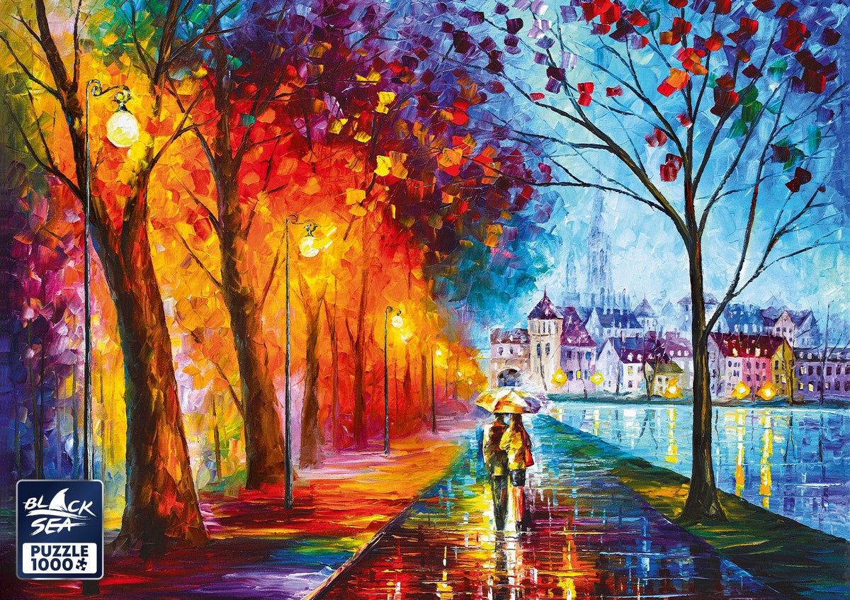 Under the Rain 1000 piece jigsaw puzzle – finished picture