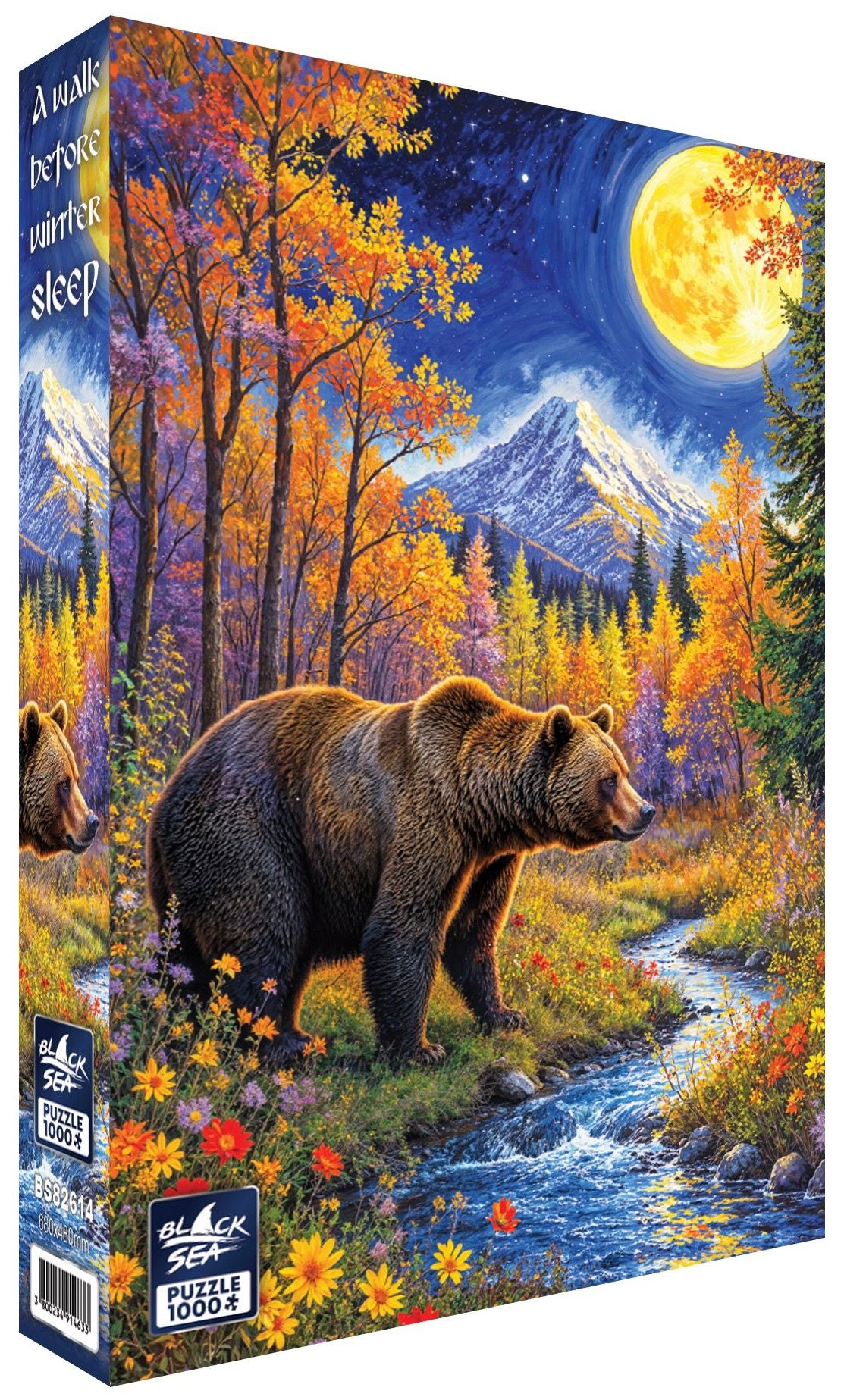 A Walk Before Winter Sleep 1000 piece jigsaw puzzle by Black Sea Puzzles – box