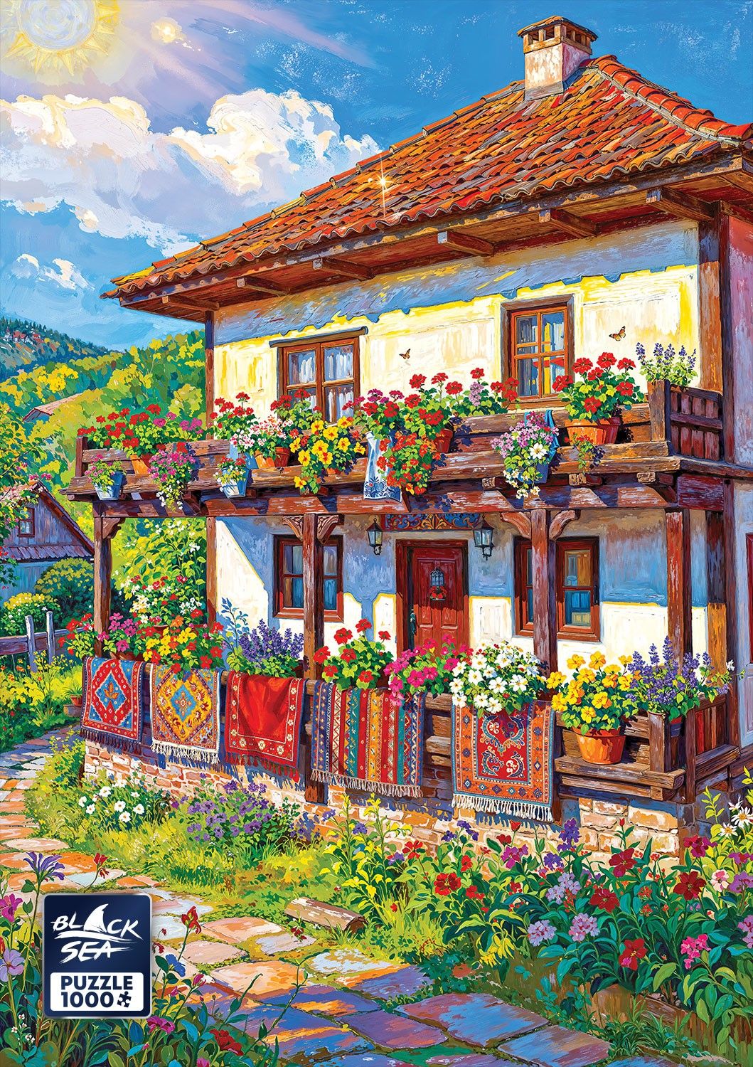 The Family Home 1000 piece jigsaw puzzle – finished picture
