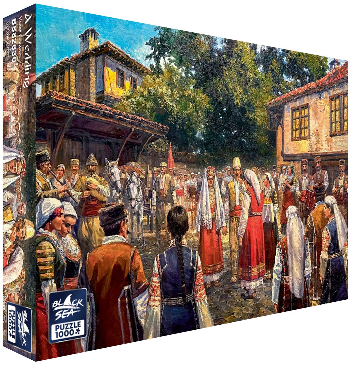 A Wedding 1000 piece jigsaw puzzle by Black Sea Puzzles – box
