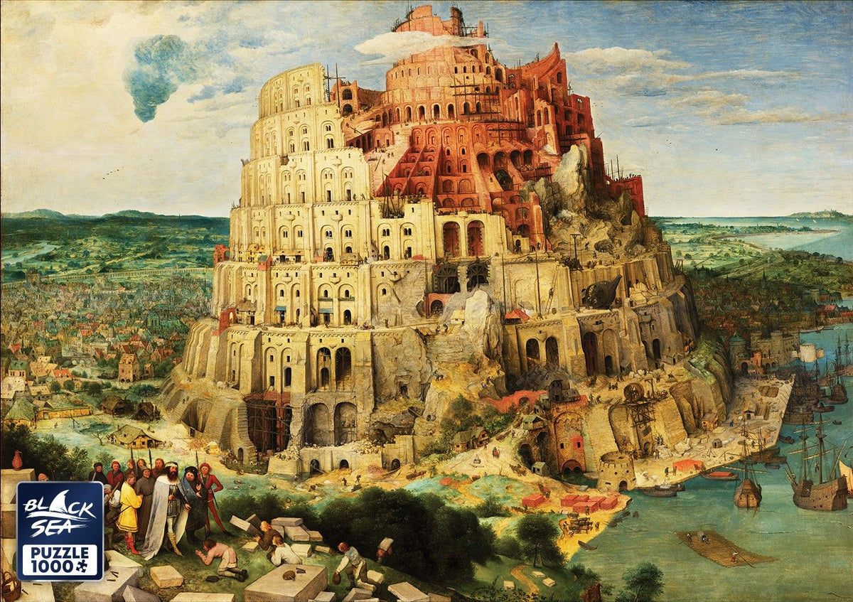 The Tower of Babel 1000 piece jigsaw puzzle – finished picture