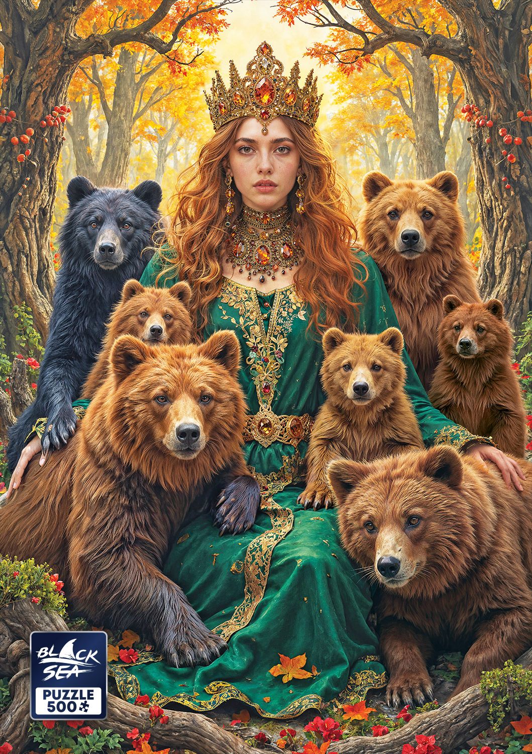 Queen of the Forest 500 piece jigsaw puzzle – finished picture