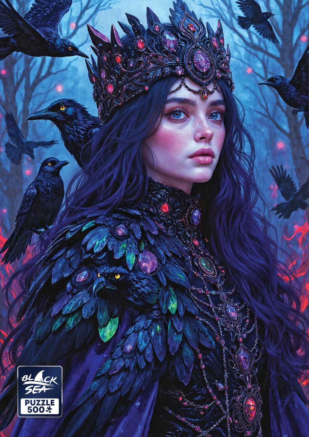Queen of Darkness 500 piece jigsaw puzzle – finished picture