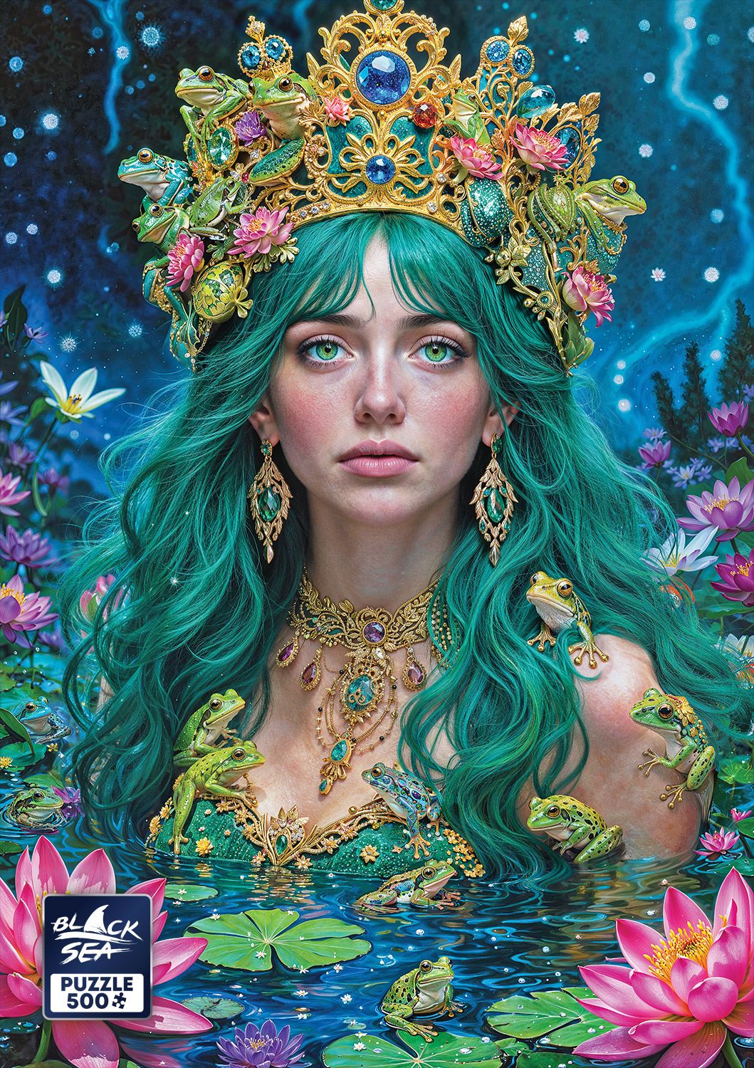 Queen of the Water 500 piece jigsaw puzzle – finished picture