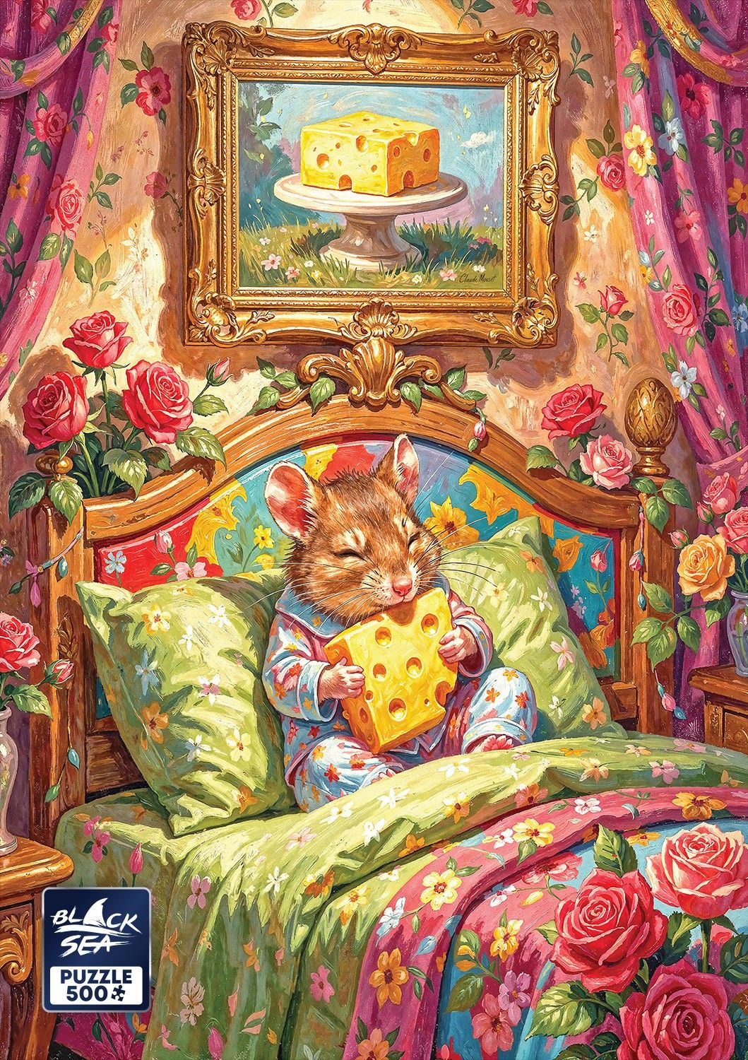 Nibbly Mouse 500 piece jigsaw puzzle – finished picture