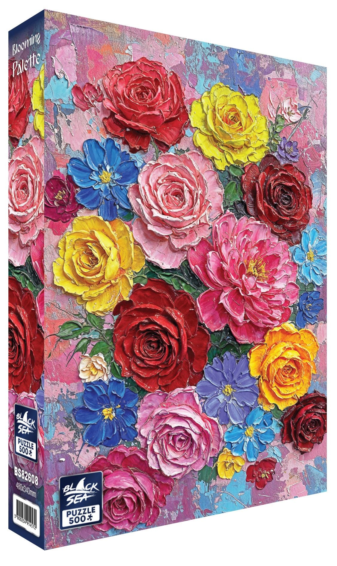 Blooming Palette 500 piece jigsaw puzzle by Black Sea Puzzles – box