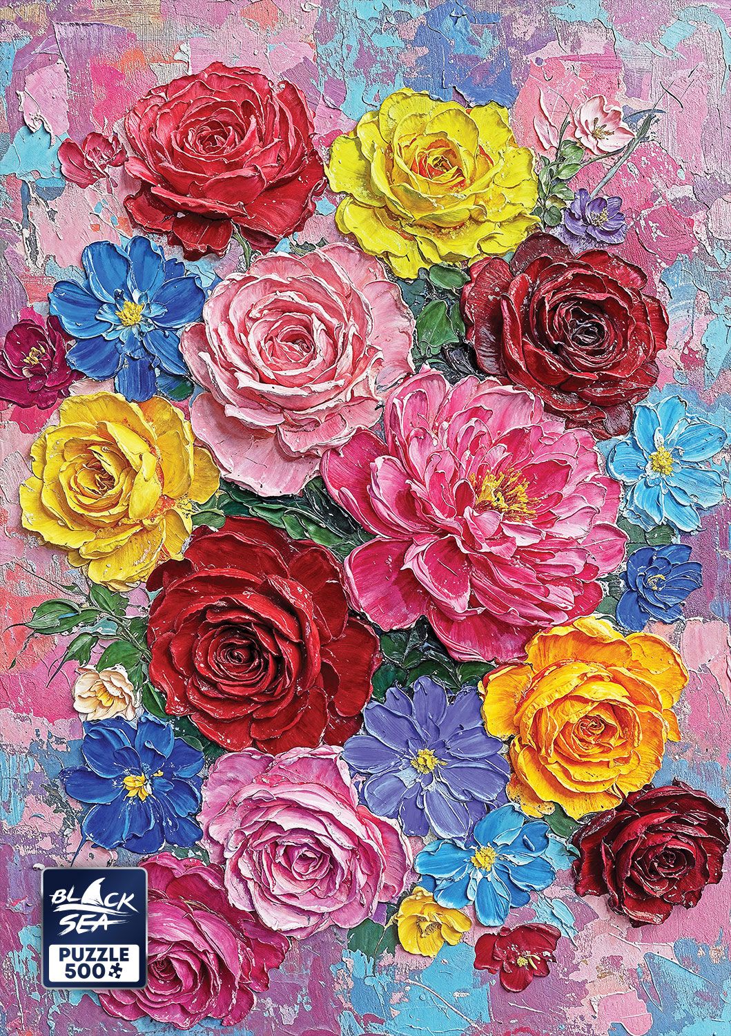 Blooming Palette 500 piece jigsaw puzzle – finished picture