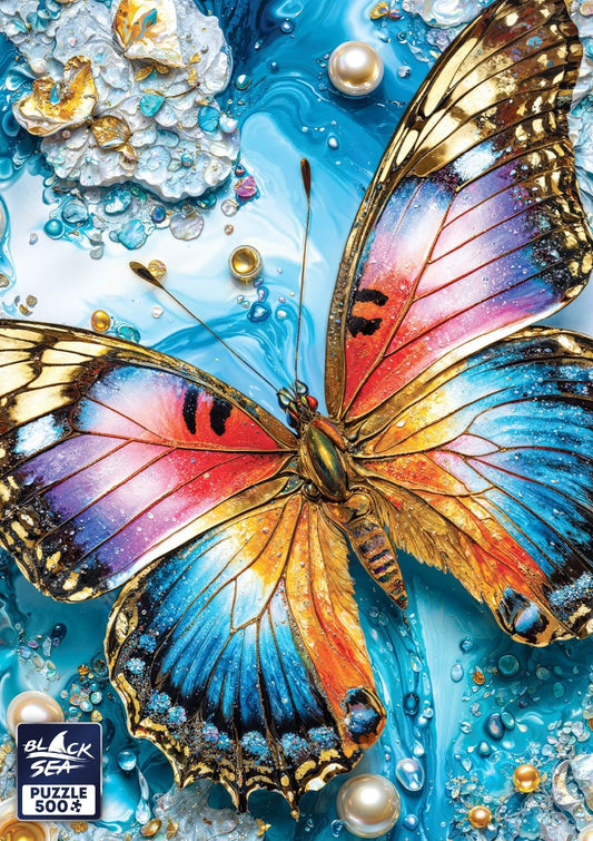 Puzzle Black Sea 500 pieces - Precious creatures: Butterfly