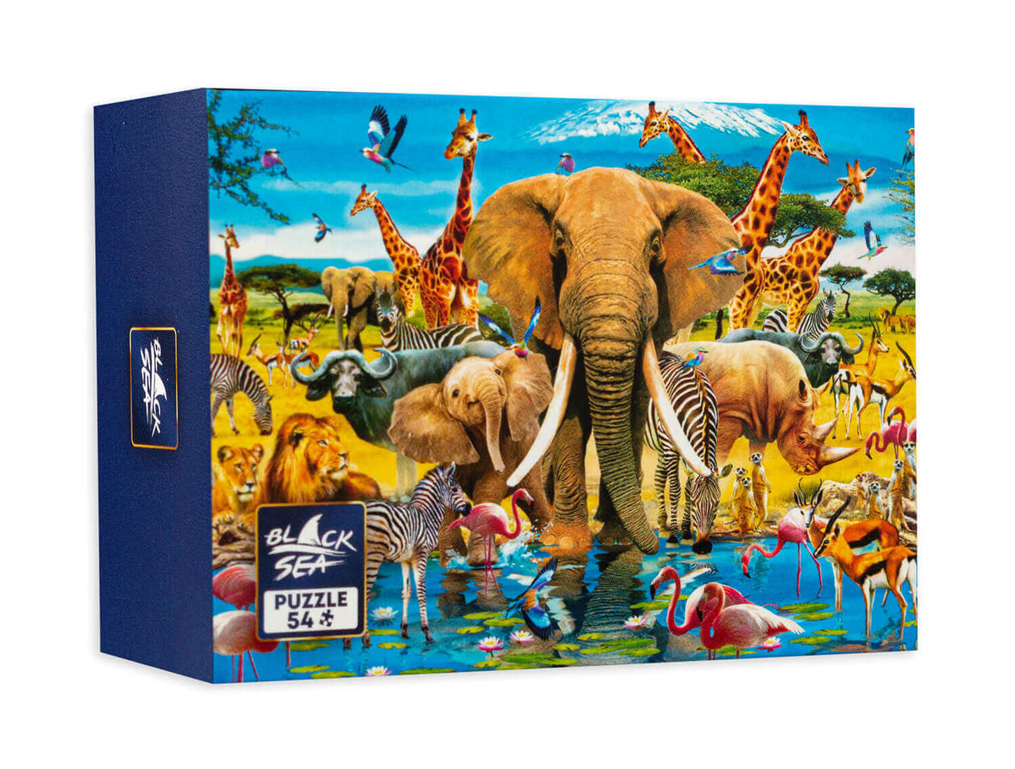 Mini puzzle Black sea 54 pieces - Life in the Savanna, -