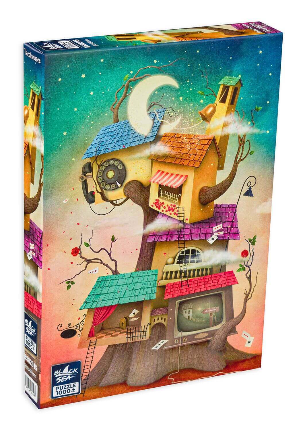 Puzzle Black Sea 1000 pieces - Treehouses