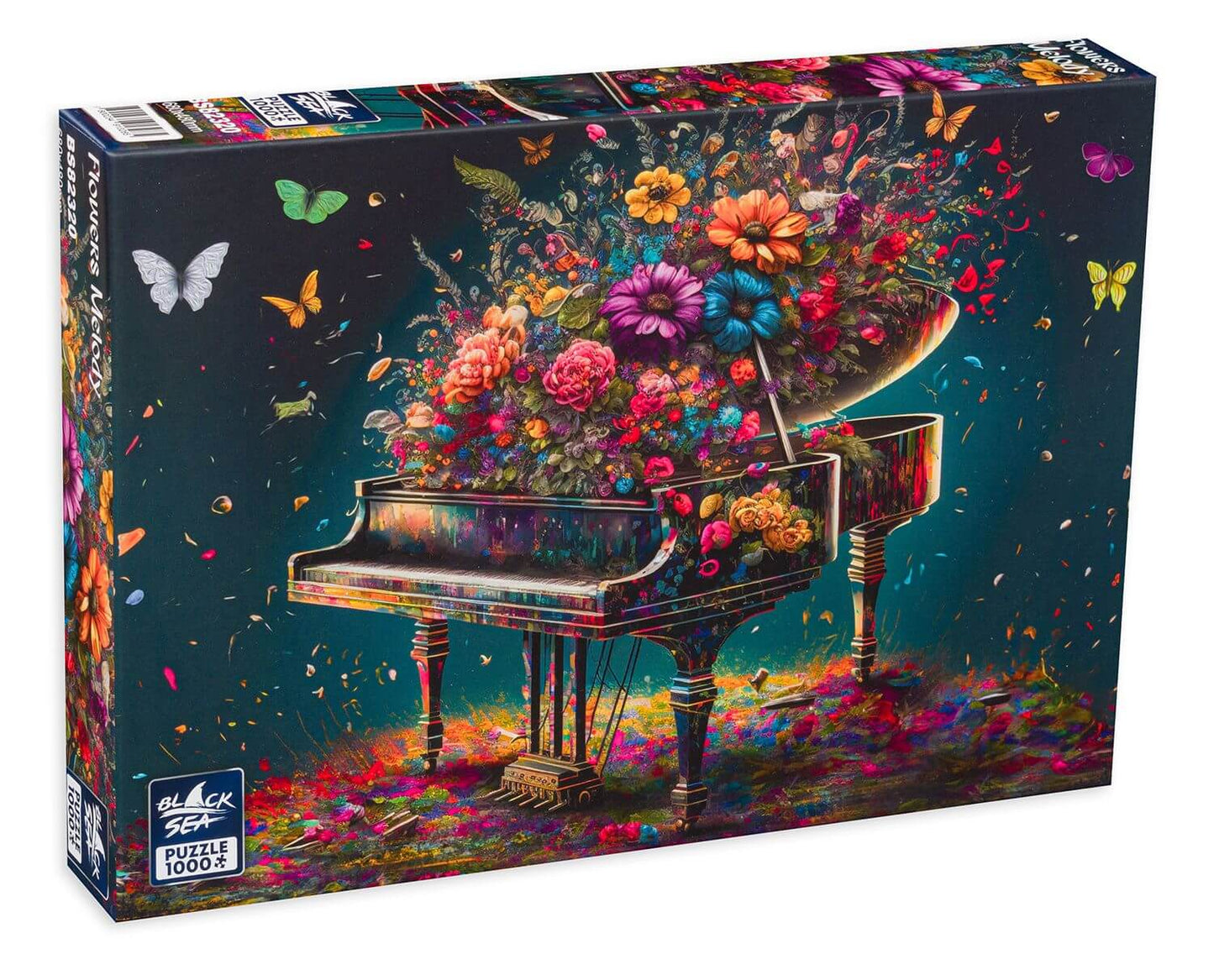Puzzle Black Sea 1000 pieces - Flowers Melody
