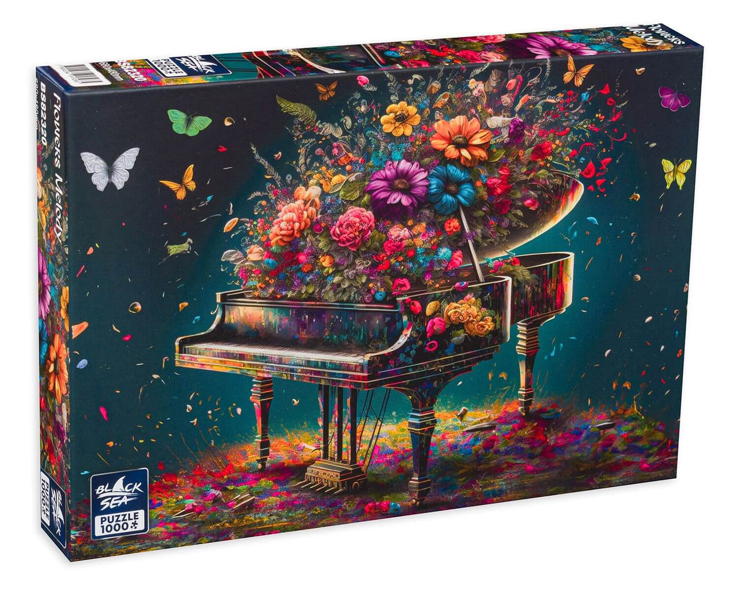 Puzzle Black Sea 1000 pieces - Flowers Melody