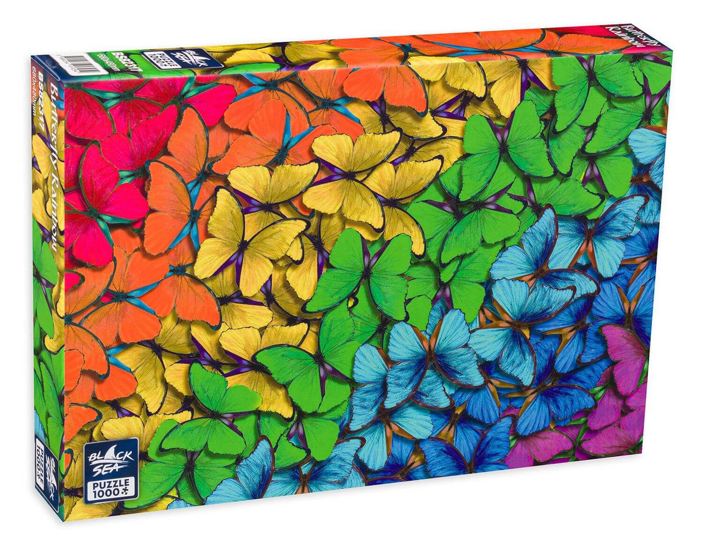 Puzzle Black Sea 1000 pieces - Butterfly Rainbow